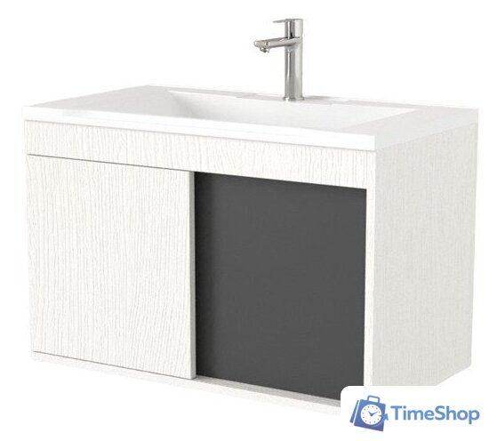  Дабер Тумба под умывальник 014 Cersanit Como 70 Т14.7C.0.20 (белый древесный/серый) - Изображение №1 — Интернет-магазин Time-Shop