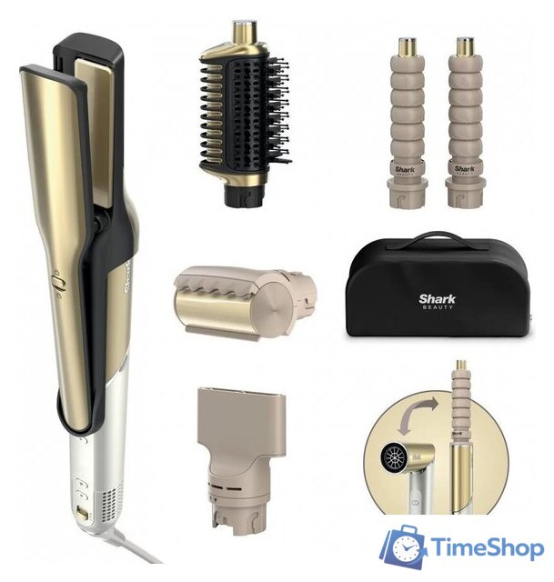 Фен-стайлер Shark Glam Sleek Straight Waves & Curls Multi-styler HD6051SEU - Изображение №1 — Интернет-магазин Time-Shop