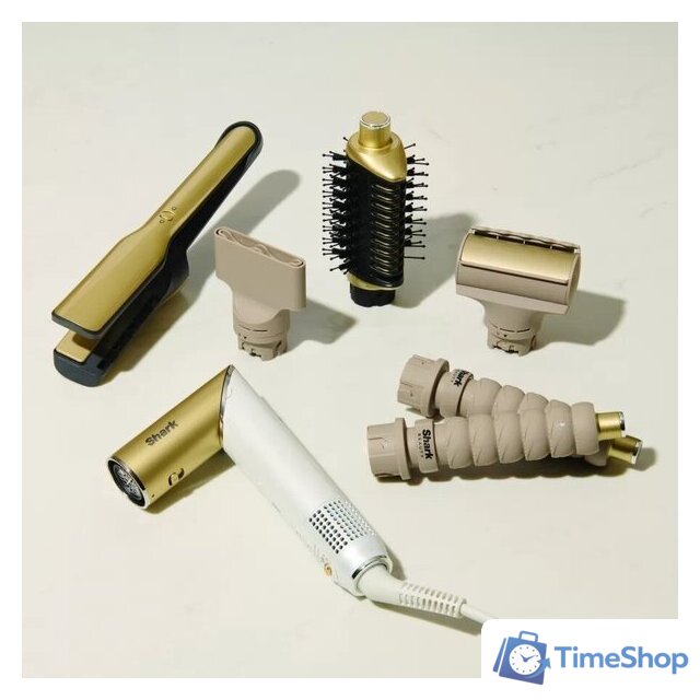 Фен-стайлер Shark Glam Sleek Straight Waves & Curls Multi-styler HD6051SEU - Изображение №6 — Интернет-магазин Time-Shop