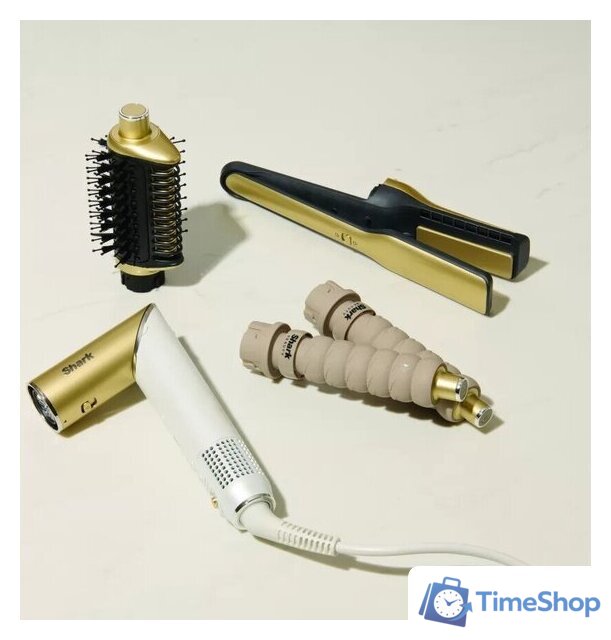 Фен-стайлер Shark Glam Sleek Straight Waves & Curls Multi-styler HD6051SEU - Изображение №4 — Интернет-магазин Time-Shop