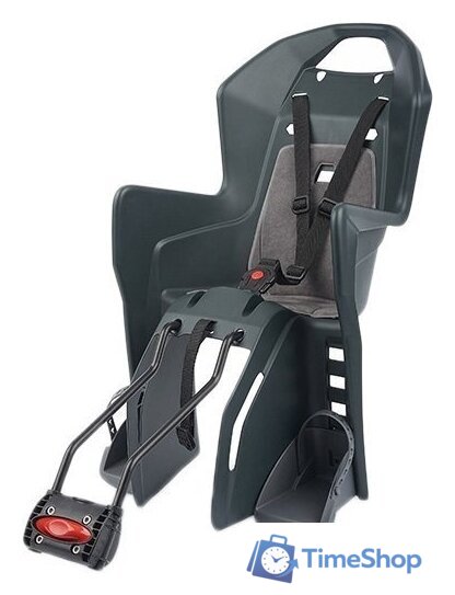 Детское велокресло Polisport Koolah 29 Dark Grey/Silver - Изображение №1 — Интернет-магазин Time-Shop