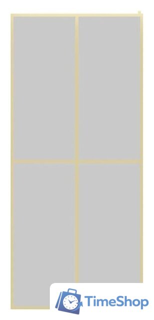 Душевая стенка Teymi Helmi 90x200 T00304 (прозрачное стекло/золото глянцевый) - Изображение №4 — Интернет-магазин Time-Shop