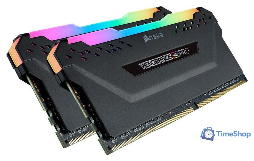Оперативная память Corsair Vengeance RGB PRO 2x16GB DDR4 PC4-25600 CMW32GX4M2E3200C16 - Изображение №3 — Интернет-магазин Time-Shop
