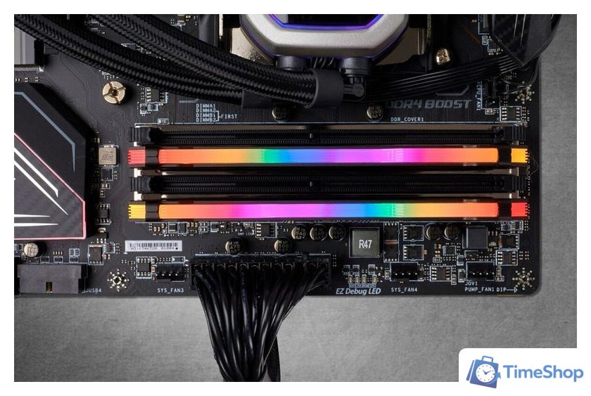 Оперативная память Corsair Vengeance RGB PRO 2x16GB DDR4 PC4-25600 CMW32GX4M2E3200C16 - Изображение №5 — Интернет-магазин Time-Shop