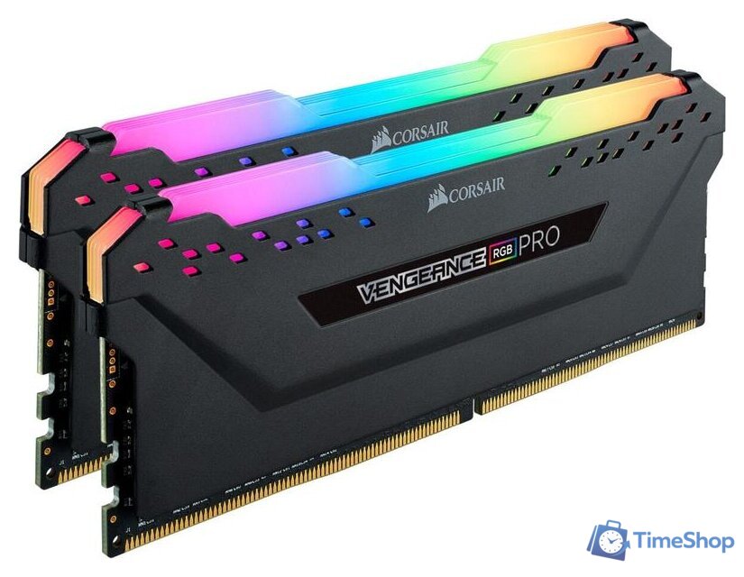 Оперативная память Corsair Vengeance RGB PRO 2x16GB DDR4 PC4-25600 CMW32GX4M2E3200C16 - Изображение №2 — Интернет-магазин Time-Shop