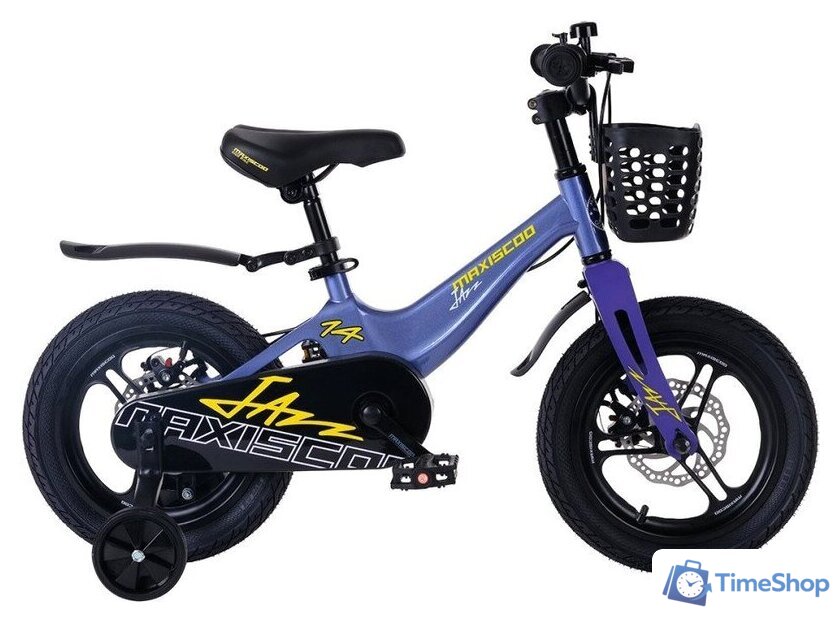 Детский велосипед Maxiscoo Jazz Pro 14 2024 (синий карбон) - Изображение №1 — Интернет-магазин Time-Shop