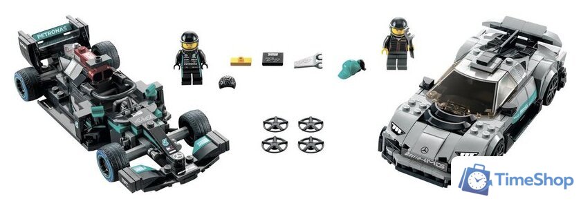 Конструктор LEGO Speed Champions 76909 Mercedes-AMG F1 W12 E Perf. и Project One - Изображение №9 — Интернет-магазин Time-Shop