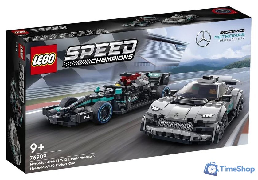 Конструктор LEGO Speed Champions 76909 Mercedes-AMG F1 W12 E Perf. и Project One - Изображение №1 — Интернет-магазин Time-Shop