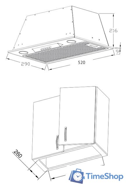 Кухонная вытяжка Korting KHI 6530 X - Изображение №2 — Интернет-магазин Time-Shop