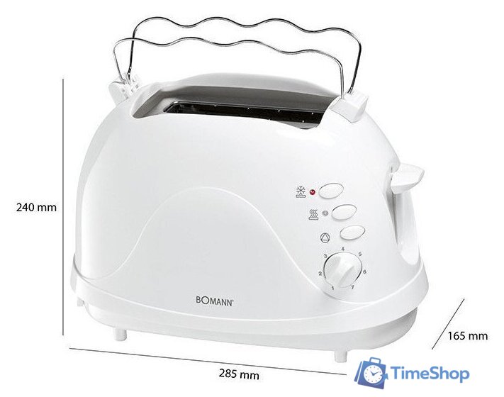 Тостер Bomann TA 246 CB - Изображение №4 — Интернет-магазин Time-Shop