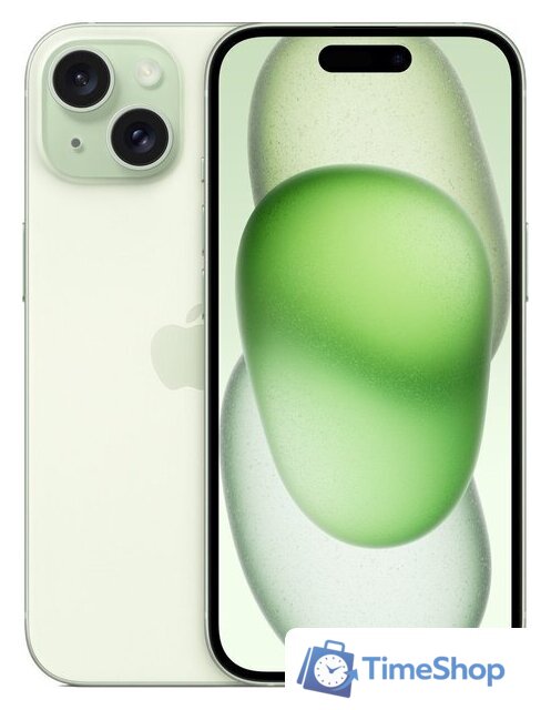 Телефон Apple iPhone 15 128GB (зеленый) - Изображение №1 — Интернет-магазин Time-Shop