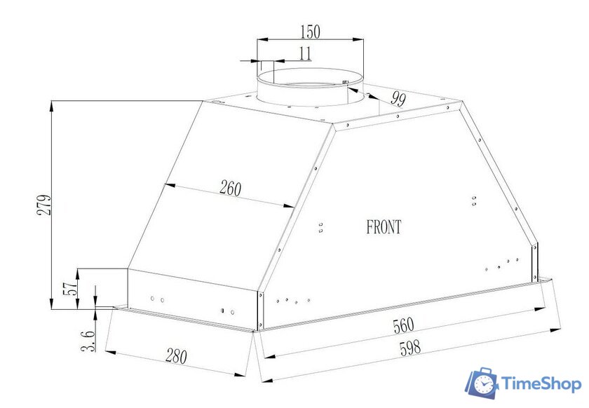 Кухонная вытяжка Schtoff GTC L 60 (белый) - Изображение №4 — Интернет-магазин Time-Shop