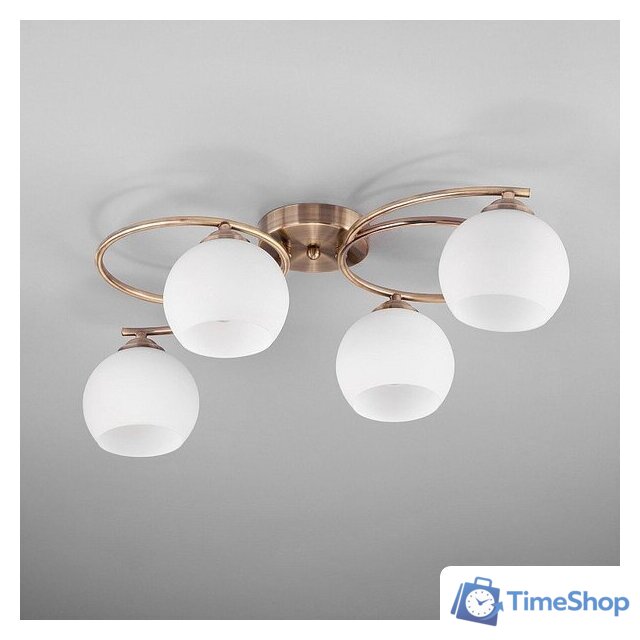 Припотолочная люстра Евросвет Alba 30144/4 античная бронза - Изображение №1 — Интернет-магазин Time-Shop