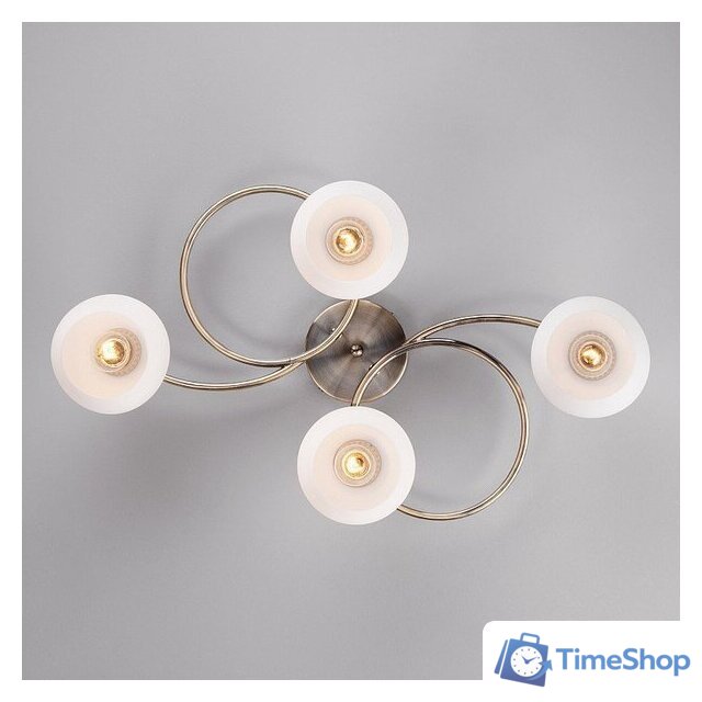 Припотолочная люстра Евросвет Alba 30144/4 античная бронза - Изображение №3 — Интернет-магазин Time-Shop