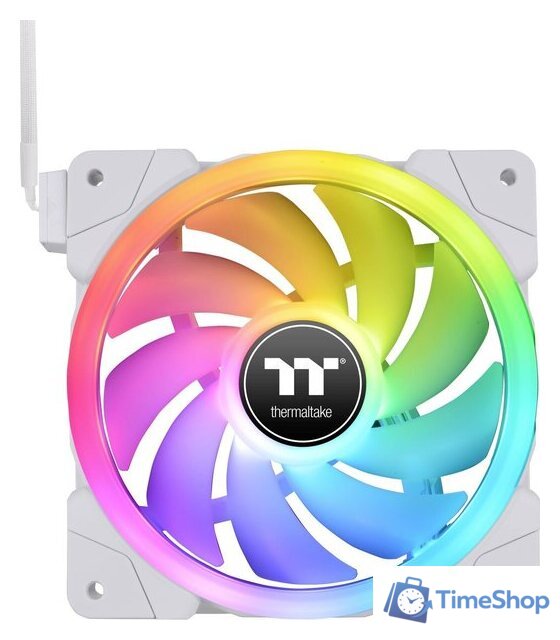 Комплект вентиляторов для корпуса с контроллером Thermaltake SWAFAN EX12 RGB White TT Premium Edition CL-F161-PL12SW-A - Изображение №3 — Интернет-магазин Time-Shop