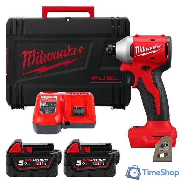 Винтоверт Milwaukee M18 M18BLIDR-502X 4933492843 (с 2-мя АКБ, кейс) - Изображение №1 — Интернет-магазин Time-Shop