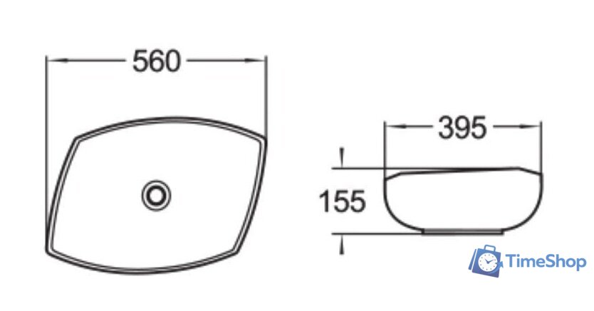 Умывальник SantiLine SL-1027 - Изображение №2 — Интернет-магазин Time-Shop