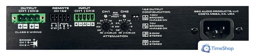 Трансляционный усилитель QSC SPA2-60 - Изображение №4 — Интернет-магазин Time-Shop