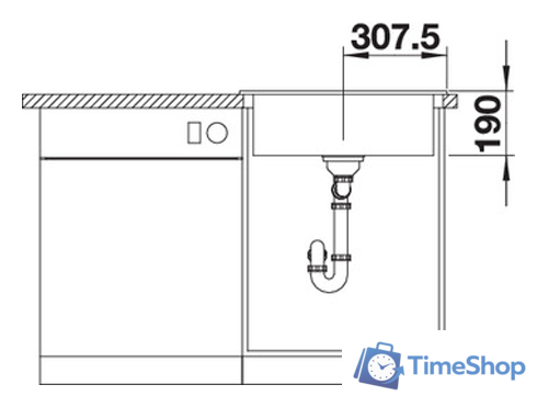Кухонная мойка Blanco Palona 6 (черный) 524738 - Изображение №4 — Интернет-магазин Time-Shop