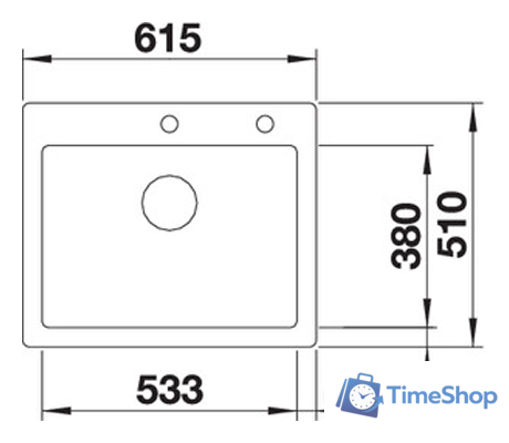 Кухонная мойка Blanco Palona 6 (черный) 524738 - Изображение №2 — Интернет-магазин Time-Shop