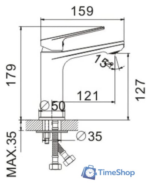 Смеситель Belz B10533 - Изображение №3 — Интернет-магазин Time-Shop