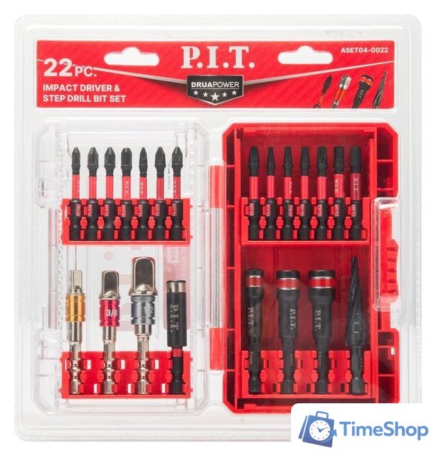 Набор бит и сверл P.I.T. ASET04-0022 - Изображение №2 — Интернет-магазин Time-Shop