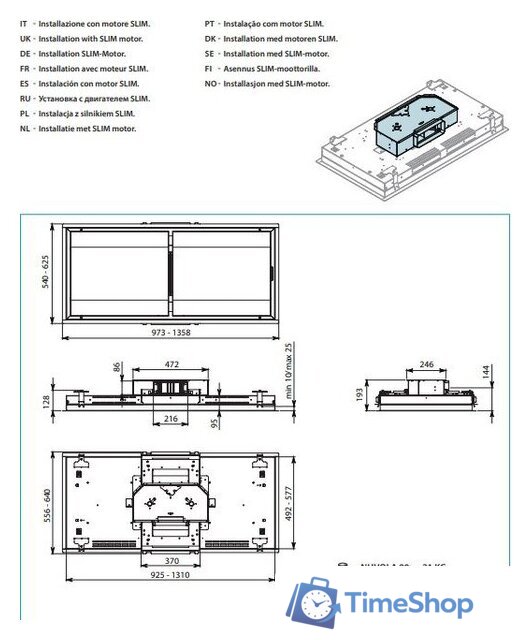Кухонная вытяжка Falmec Nuvola Design+ Island 90 (нержавеющая сталь) - Изображение №5 — Интернет-магазин Time-Shop