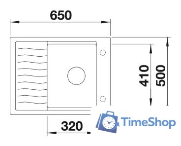 Кухонная мойка Blanco Elon 45 S (белый) [520993] - Изображение №2 — Интернет-магазин Time-Shop