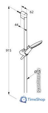 Душевой гарнитур  Kludi Freshline 6784091-00 - Изображение №2 — Интернет-магазин Time-Shop