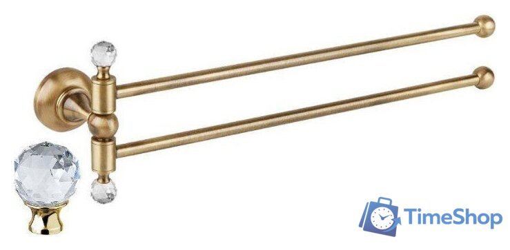 Держатель для полотенца Cezares Aphrodite-TD09-03/24-Sw (золото) - Изображение №1 — Интернет-магазин Time-Shop