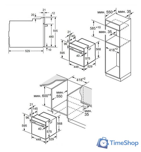 Электрический духовой шкаф MAUNFELD EOEC.516B - Изображение №33 — Интернет-магазин Time-Shop