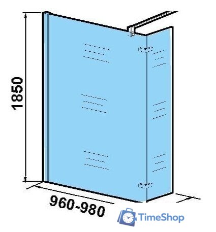 Душевая стенка WeltWasser WW400 100G+30G - Изображение №7 — Интернет-магазин Time-Shop