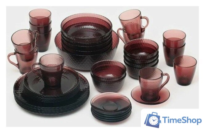 Набор тарелок Luminarc Идиллия Лилак O0325 (43 пр) - Изображение №2 — Интернет-магазин Time-Shop