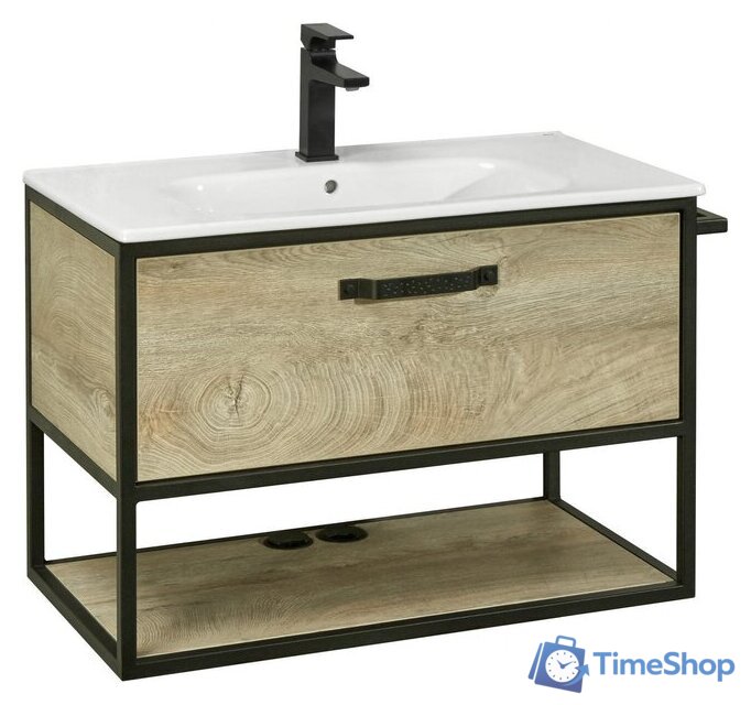  Акватон Тумба с умывальником Лофт Ф 80 1A2424K7LTDU0 - Изображение №1 — Интернет-магазин Time-Shop