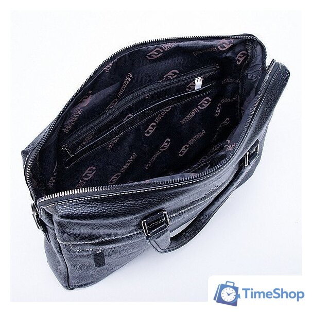 Мужская сумка Francesco Molinary 356-Q8196-8-BLK (черный) - Изображение №3 — Интернет-магазин Time-Shop