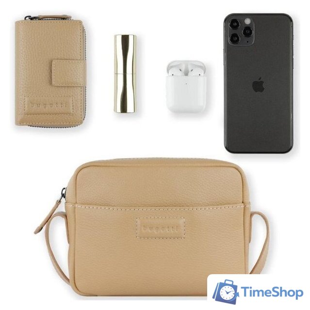 Женская сумка Bugatti Elsa 49460354 (песочный) - Изображение №11 — Интернет-магазин Time-Shop