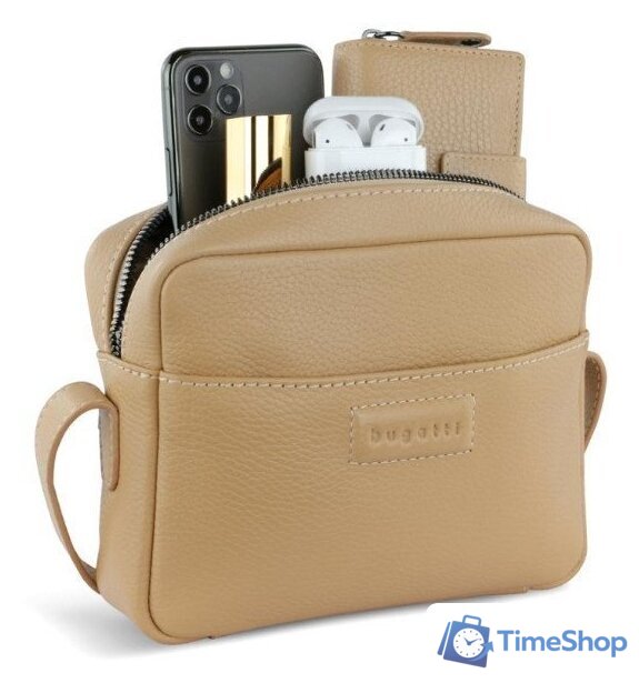 Женская сумка Bugatti Elsa 49460354 (песочный) - Изображение №10 — Интернет-магазин Time-Shop