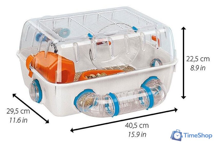 Клетка Ferplast Combi 1 (белый) 57923499 - Изображение №2 — Интернет-магазин Time-Shop