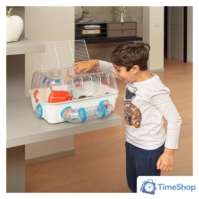 Клетка Ferplast Combi 1 (белый) 57923499 - Изображение №4 — Интернет-магазин Time-Shop