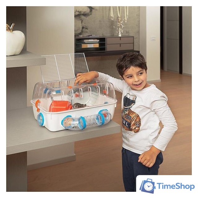 Клетка Ferplast Combi 1 (белый) 57923499 - Изображение №5 — Интернет-магазин Time-Shop