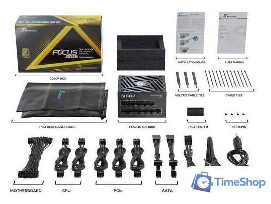Блок питания Seasonic Focus GX-1000 ATX 3.1 - Изображение №9 — Интернет-магазин Time-Shop