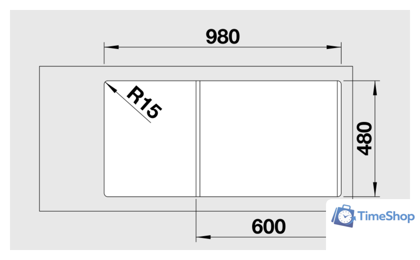 Кухонная мойка Blanco Legra 6 S (кофе) [522212] - Изображение №2 — Интернет-магазин Time-Shop