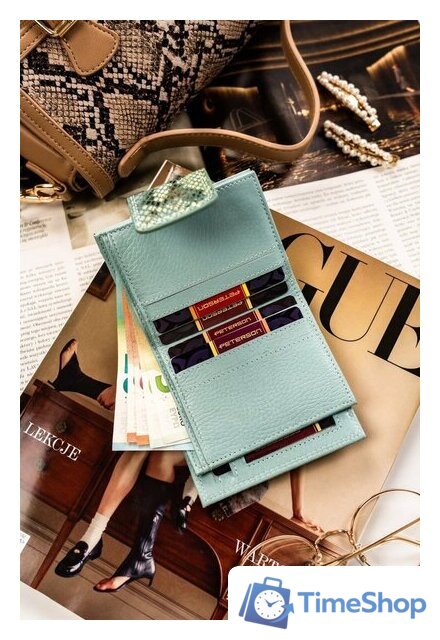 Портмоне Peterson PTN 42329-SFL (синий) - Изображение №12 — Интернет-магазин Time-Shop