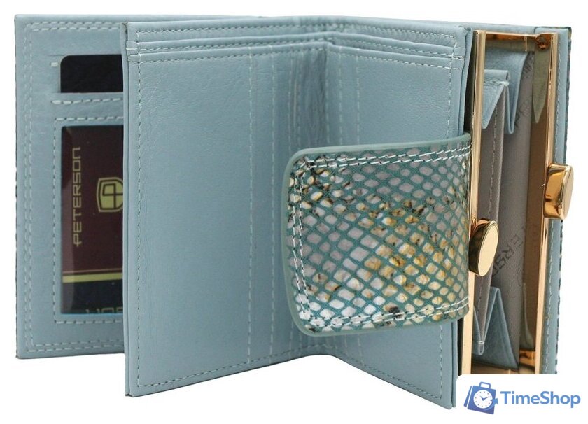 Портмоне Peterson PTN 42329-SFL (синий) - Изображение №4 — Интернет-магазин Time-Shop