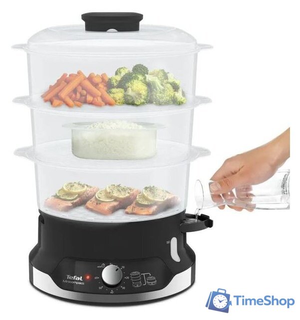 Пароварка Tefal Ultra Compact VC204810 - Изображение №4 — Интернет-магазин Time-Shop