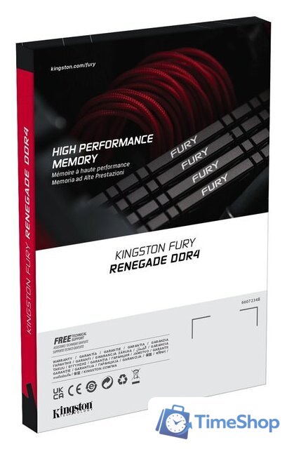 Оперативная память Kingston FURY Renegade 32GB DDR4 PC4-25600 KF432C16RB/32 - Изображение №8 — Интернет-магазин Time-Shop