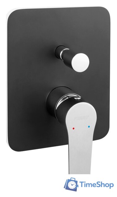 Смеситель Ferro Adore BDR7PBLC (черный/хром) - Изображение №1 — Интернет-магазин Time-Shop