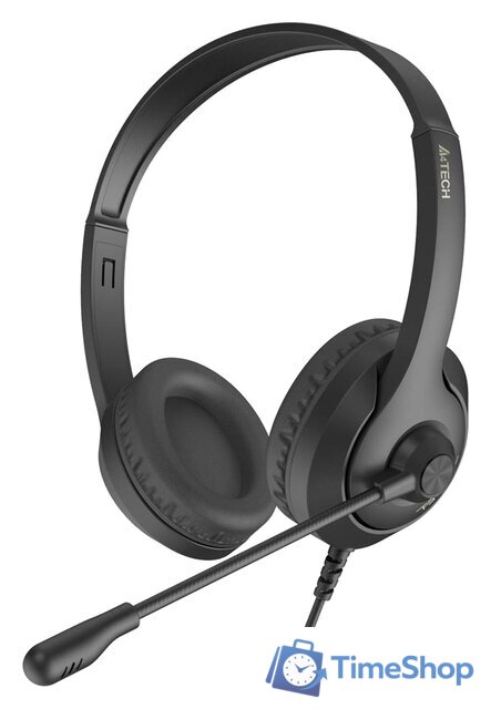 Наушники A4Tech Fstyler FH100U (черный) - Изображение №1 — Интернет-магазин Time-Shop