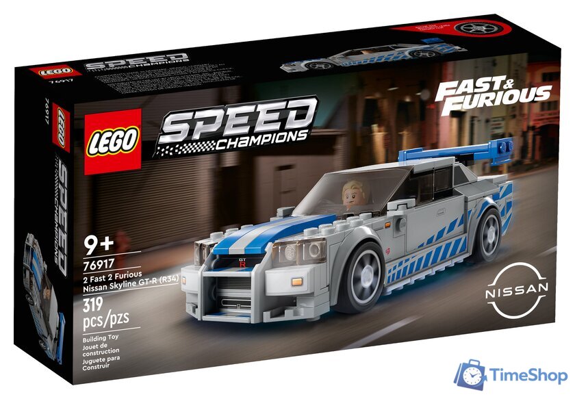 Конструктор LEGO Speed Champions 76917 Двойной Форсаж: Nissan Skyline GT-R (R34) - Изображение №1 — Интернет-магазин Time-Shop