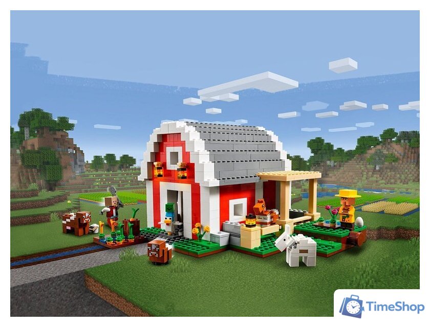 Конструктор LEGO Minecraft 21187 Красный амбар - Изображение №2 — Интернет-магазин Time-Shop